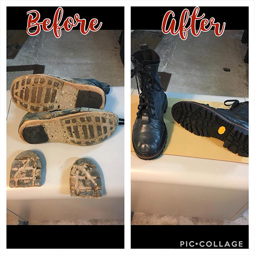 sole repair after before